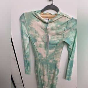 Sierra seam dress seafoam